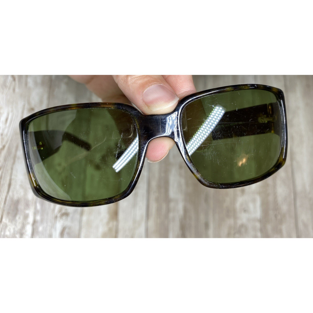 Gucci Sunglasses Unisex GG 2563/S Brown Tortoise Green Lens Italy Vintage - Picture 7 of 16